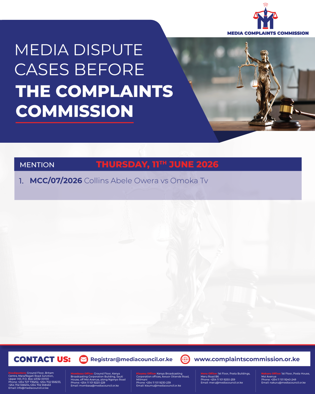 MEDIA DISPUTES BEFORE THE COMPLAINTS COMMISSION